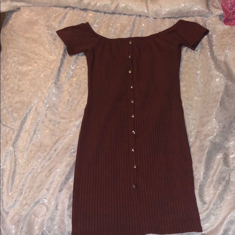 casual maroon/purple dress